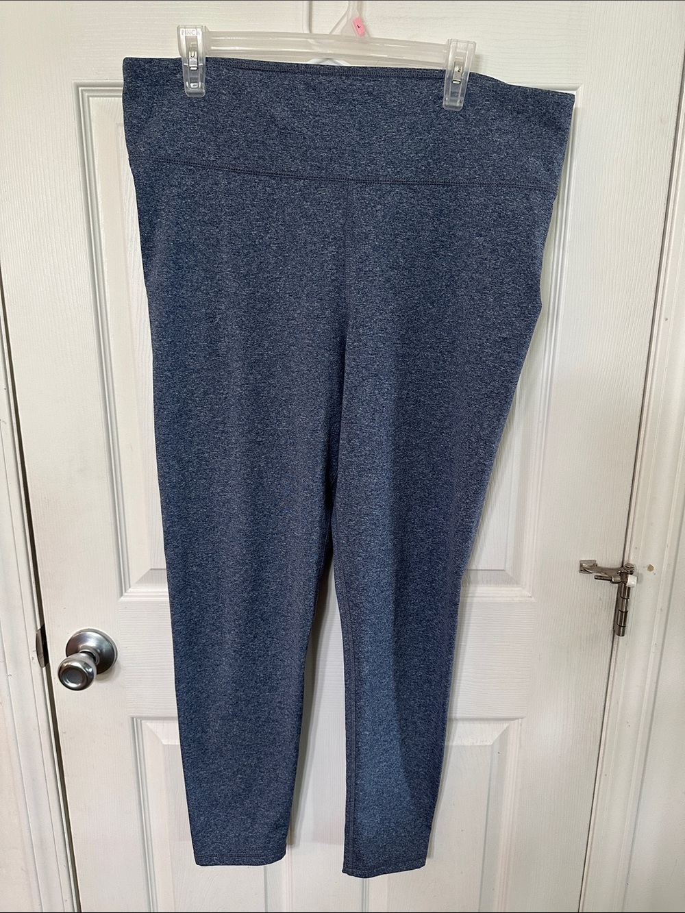 LOFT Heathered Dark Blue High-Rise Leggings